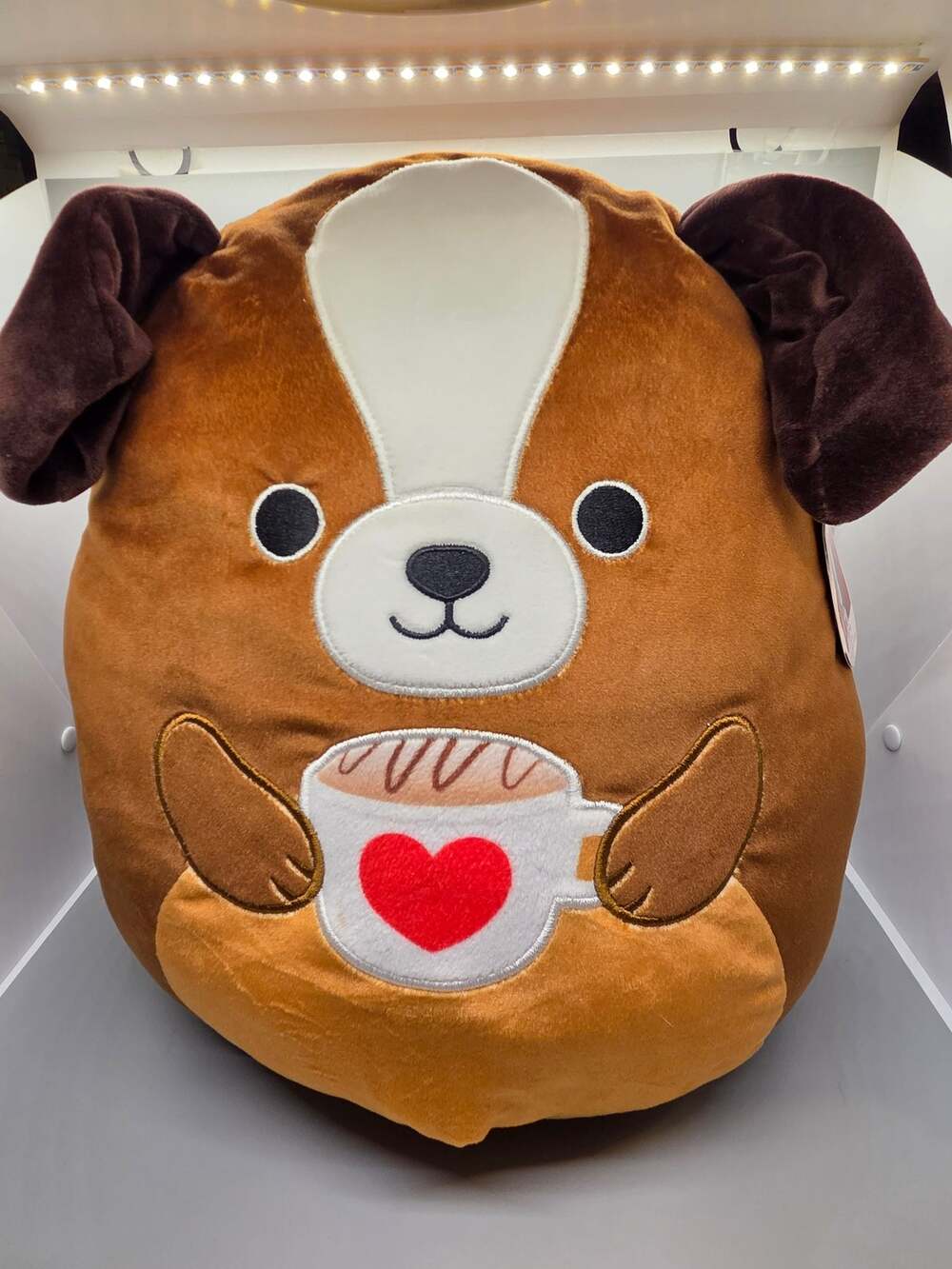 Squishmallow Bernie 12” St Bernard Dog W/ Heart Mug Valentines Day NWT